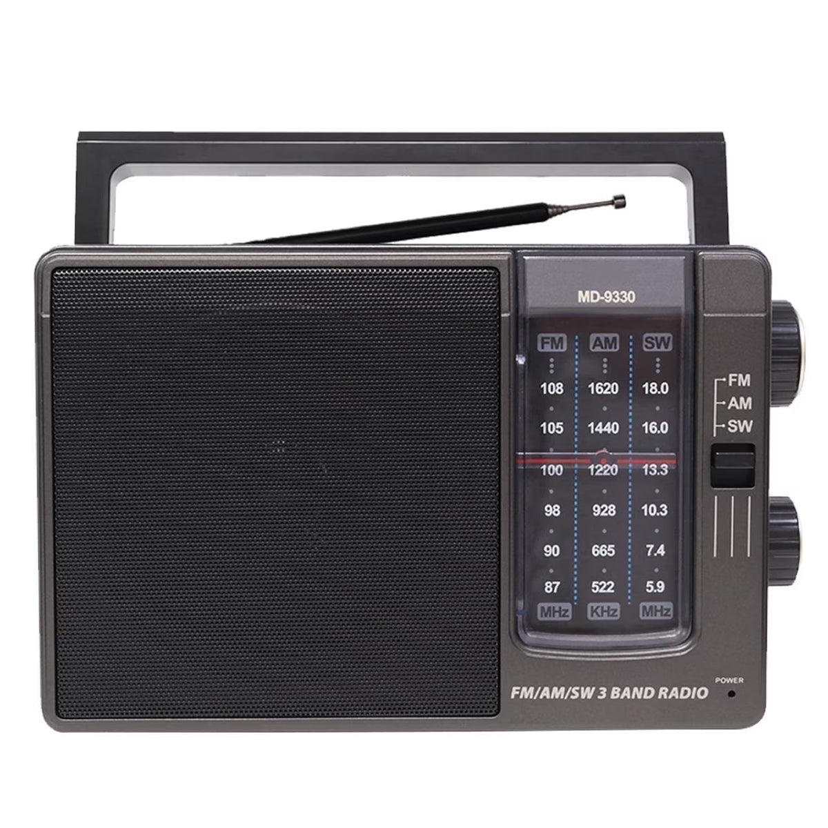 Portable AM FM SW Radio, Transistor Radio with Plug in Wall or AA Battery Operated, Emergency Radio for Home/Outdoor,Large Speaker Excellent Sound,Large Tuning Knobs for Easy to Use,Gifts for Seniors